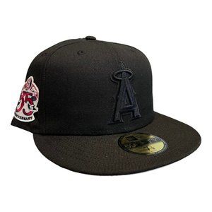 New Era Anaheim Angels 59FIFTY Fitted Hat Cap 35 Year Side Patch 7 7/8